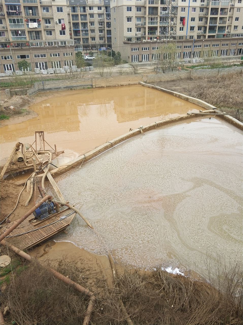 山城沉淀池淤泥清理-厂区废水池淤泥清淤